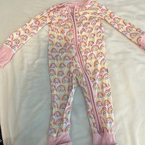 Little Sleepies size 0-3 footie pajama VGUC